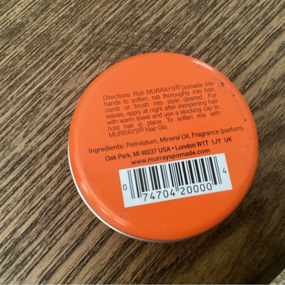 Superior Hair Dressing Pomade - Vibrant Orange - Picture 2 of 2